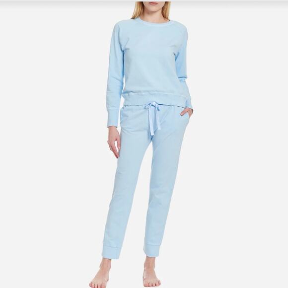 Jumper 1234 Baby Blue Cotton French Terry Knit Jogger Pant 3 M 10 - Picture 3 of 11